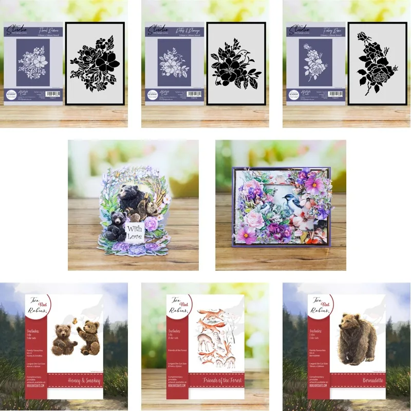 Bernadette Honey & Smokey Cutting Dies Scrapbook Diary Decoration Stencil Embossing Template DIY Greeting Card Handmade 2026