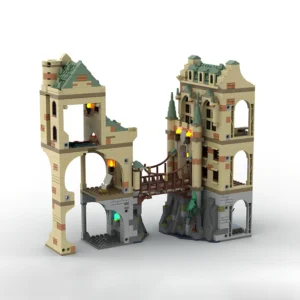 1376pcs MOC Magic Castle Bridge School Model Building Blocks Architecture Toys Birthday Gift Education Brick Collection Display