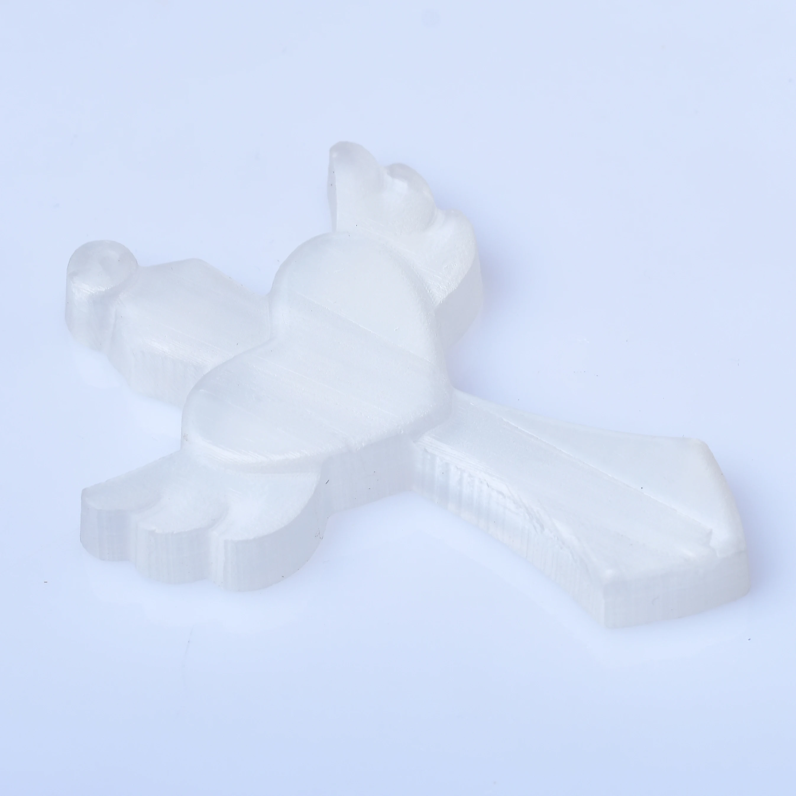 1PC Natural White Selenite Love cross Carving Gypsum Around Crystal Ore Ornaments Craft Reiki Energy Home Decor - Image 2
