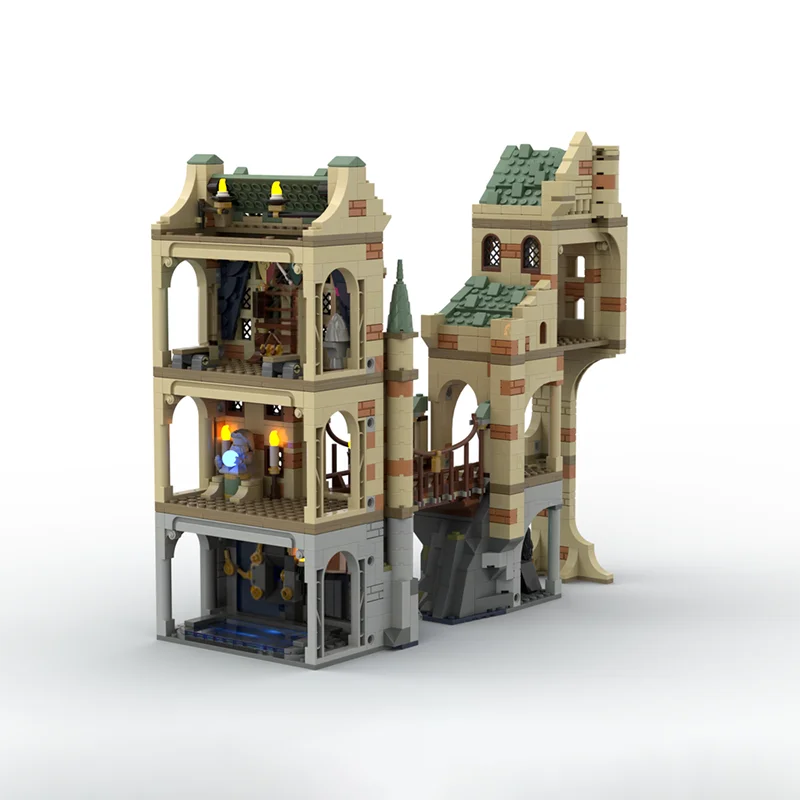 1376pcs MOC Magic Castle Bridge School Model Building Blocks Architecture Toys Birthday Gift Education Brick Collection Display - Image 3
